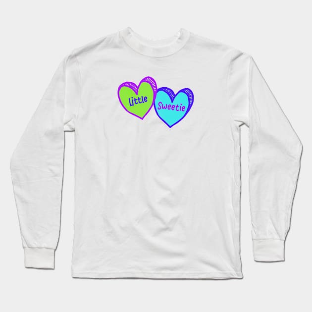 Little Sweetie Long Sleeve T-Shirt by Del Doodle Design